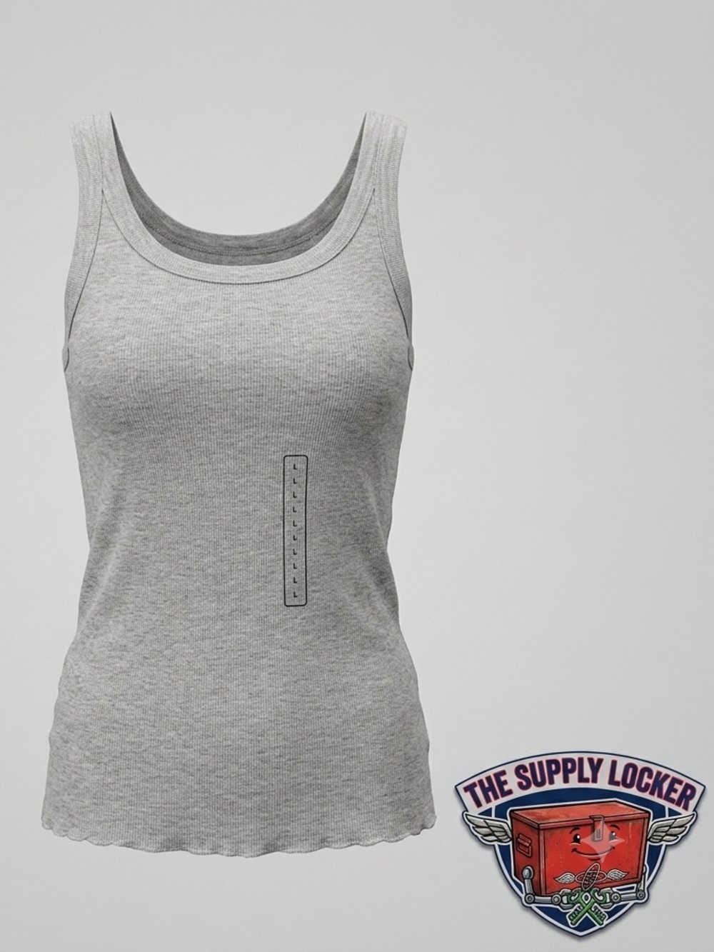 Alpine Design Women’s Rib Tank Top Light Gray Heather Size L NWT